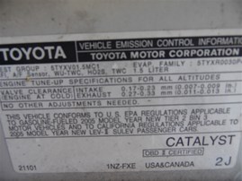 2005 Toyota Prius White 1.5L AT #Z23465